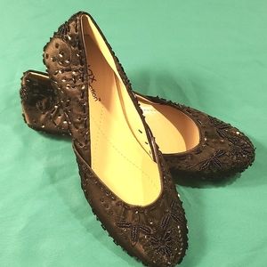 Dressy sequin flats